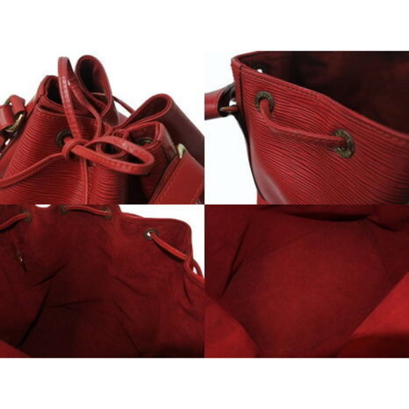 Louis Vuitton Bag Drawstring Epi Shoulder Red Leather Noe - Picture 8 of 9